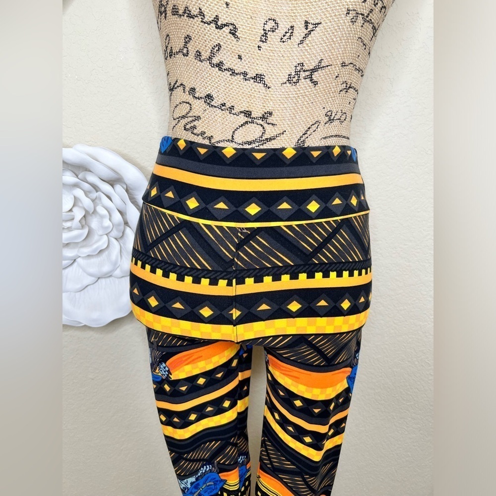 LuLaRoe Aztec Geometric Halloween Witch One Size Leggings - Picture 5 of 12